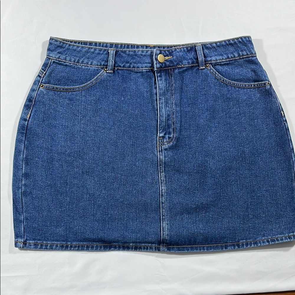 Forever 21 Blue Mini Pencil Skirt Casual